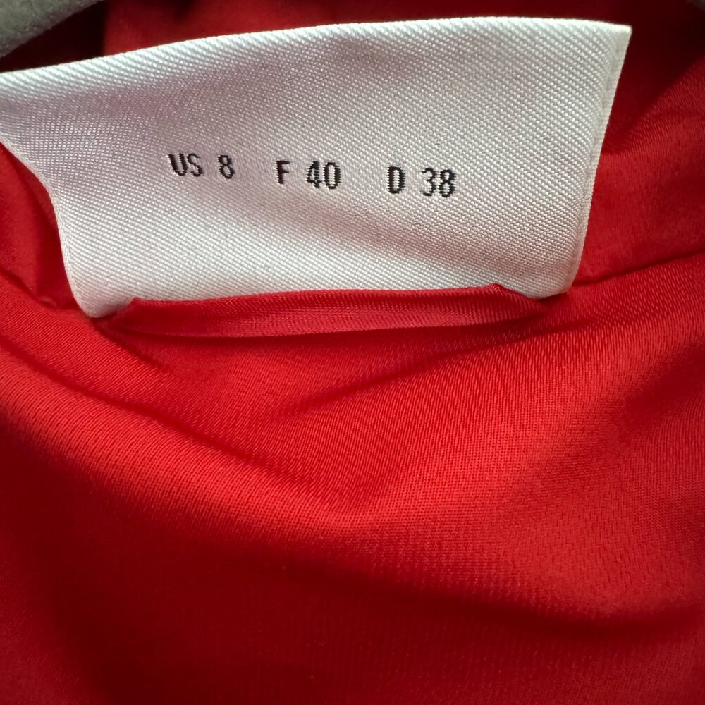 Akris Punto Red Flared Rain Jacket, size 8 (fits 6/8) - Picture 6 of 9